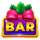 train of gold xmas bar symbol icon