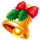 train of gold xmas bell symbol icon