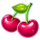 train of gold xmas cherries symbol icon