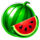 train of gold xmas watermelon symbol icon