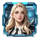 travel through time female character symbol icon