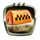 trip to the future taxi symbol icon