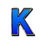 triple action cash strike k symbol icon