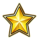 triple action cash strike star symbol icon