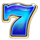triple cash eruption blue seven symbol icon