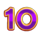 triple fortune 10 symbol icon