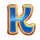 triple fortune k symbol icon