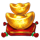 triple money jackpot gold gold symbol icon