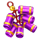 triple money jackpot gold purple symbol icon