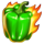 triple money jackpot spicy capsicum green symbol icon