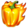 triple money jackpot spicy capsicum yellow symbol icon