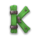 triple nugget trail hold and win k symbol icon