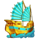 triple pot gold ship symbol icon