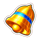 triple seven flames of craze bell symbol icon
