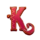 triple spicy hold and win k symbol icon