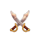triple treasure cove hold and win swords symbol icon