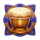 triple tumblin totems drum symbol icon