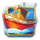 trophy fish boat symbol icon