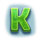 trophy fish k symbol icon