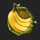 tropical hot banana symbol icon
