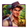 tropical talisman dice man symbol icon