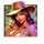 tropical talisman safari woman symbol icon