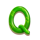 tropical tiki q symbol icon