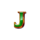 true golden slot j symbol icon