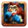 tumble in the jungle wild fight gorilla blue symbol icon