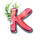 turtle paradise k symbol icon