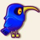 tweety birds blue bird symbol icon
