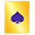 ultra ace gold spade symbol icon