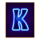 ultra disco k symbol icon