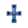 unholy mystery blue cross symbol icon
