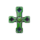 unholy mystery green cross symbol icon