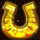 unicorn reels golden horseshoe symbol icon