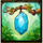 urgent games jungle jewels blue crystal symbol icon