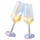 valentine storm champagne flutes symbol icon