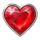 velvet gems heart symbol icon