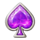 velvet gems spade symbol icon