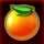 very hot 5 extreme orange symbol icon
