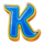 very lucky 256 letter k symbol icon