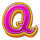 very lucky 256 letter q symbol icon