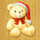 very merry christmas bear symbol icon