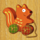 very merry christmas squirrel symbol icon