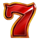 victory coins 7 red symbol icon