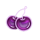 viva lock vegas cherry symbol icon