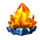 volcano explosive crystal 1 symbol icon