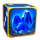 volcano explosive dice blue dice symbol icon