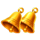 volcano golden coins bell symbol icon